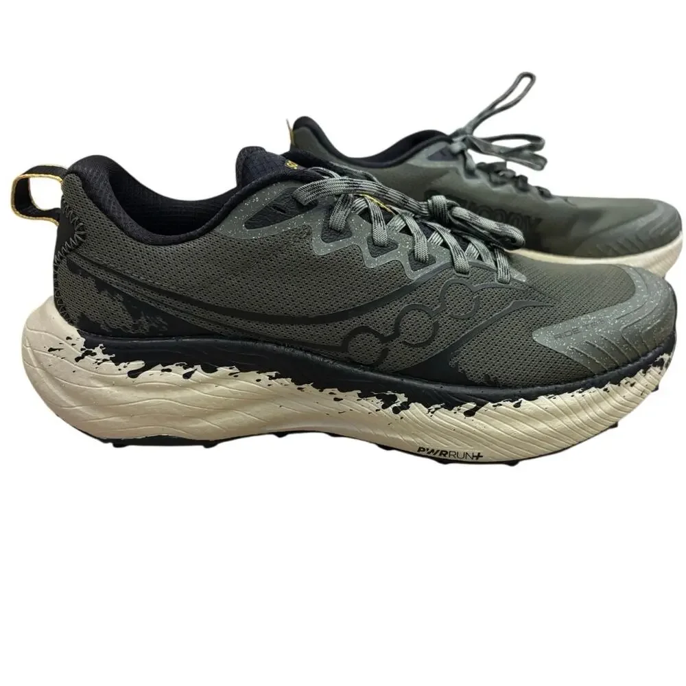 NWOT Men’s Saucony Ride TR3 Trail Running Shoes Army/Black Size 9